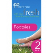 Pretty Polly Silver Fresh Footsie (2PP)