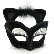 Black Cat Mask With Ears