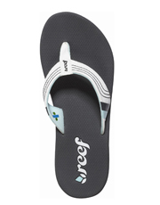 Womens Sweetwater Flip Flops - Grey and White