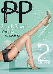 Pretty Polly Simply Sheer Stockings (2 Pair Pack)