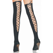 Corset Laced Over Knee Stockings