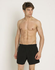 Mens Solid Shortie Shorts - Black Out