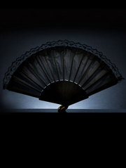 Lace Black Fan