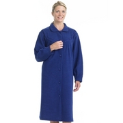 Boucle Fleece Buttoned Housecoat