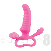 Shots Toys: Ripple Pink 3 in 1 Vibrator