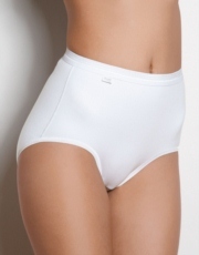 Shape Cotton Maxi Control Pant - White