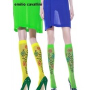 Emilio Cavallini Poppies Flowers Knee High Socks