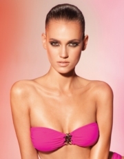Be Chained Detail Bandeau Top - Pink
