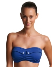Fever Underwired Bandeau Top - Blue