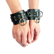 Strict Leather Rubber Locking Wrist Restraints