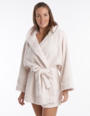 Sherpa Fleece Robe - Ivory