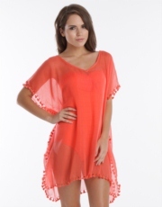 Beachside Paparazzi Cover Up - Coral
