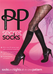 Pretty Polly Secret Pattern Sock Tights