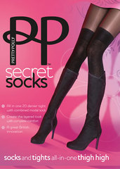 Pretty Polly Secret Over The Knee Socks Tights