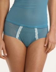 New Romantic French Knickers - Peacock Blue