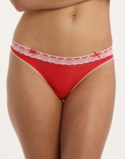 Daisy Chains Thong - Lipstick Red