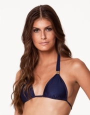 Solid Navy Bia Logo Tube Top