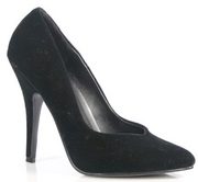 Pleaser Shoes Seduce-420 Black Velvet