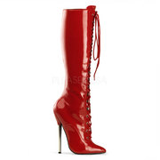 Pleaser Shoes Devious Dagger-2020 Red Patent