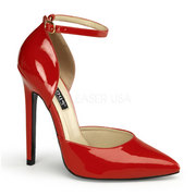 Pleaser Shoes Sexy-21 Red Patent