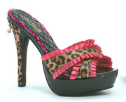 Penthouse Shoes PH523-Ginger Leopard and Pink
