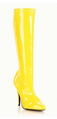Pleaser Shoes Seduce-2000 Yellow Patent