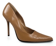 Pleaser Shoes Milan-01 Camel Leather
