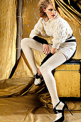 Oroblu Megan Wool and Cotton Ribbed Tights