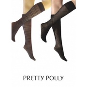Pretty Polly Sheer Fashion Knee Highs 2PP
