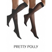 Pretty Polly Floral/Spot Knee Highs 2PP